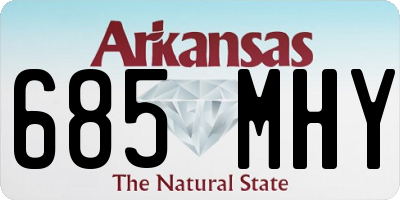 AR license plate 685MHY