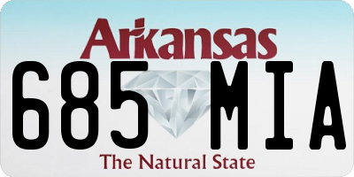 AR license plate 685MIA