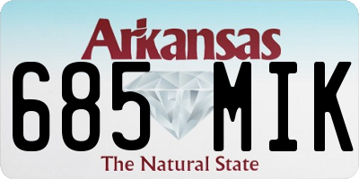 AR license plate 685MIK