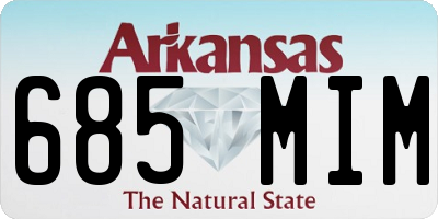 AR license plate 685MIM