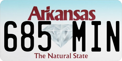 AR license plate 685MIN