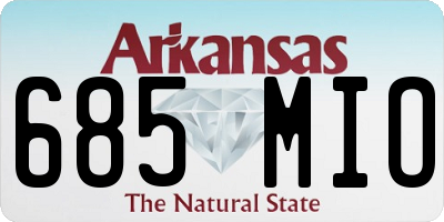 AR license plate 685MIO