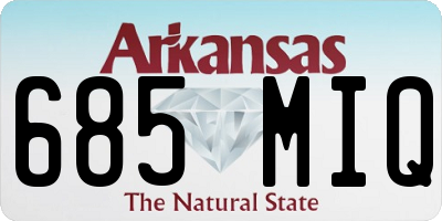 AR license plate 685MIQ