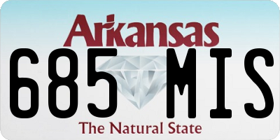 AR license plate 685MIS
