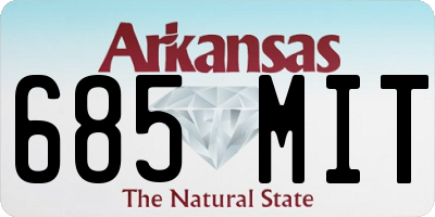 AR license plate 685MIT