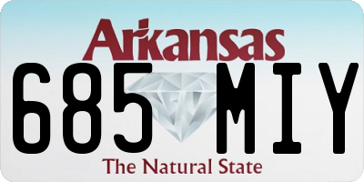 AR license plate 685MIY