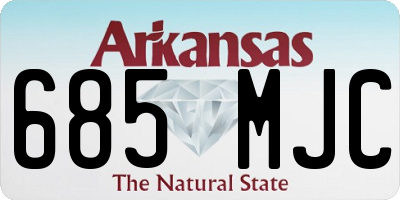 AR license plate 685MJC