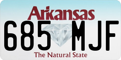 AR license plate 685MJF