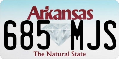 AR license plate 685MJS