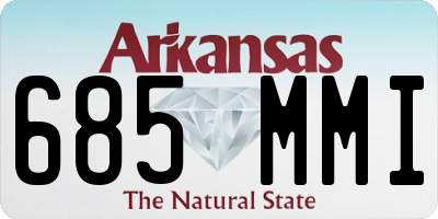 AR license plate 685MMI