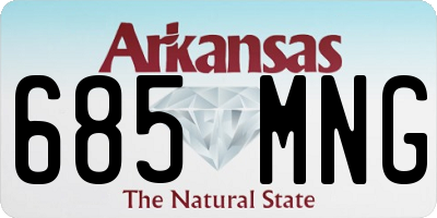 AR license plate 685MNG