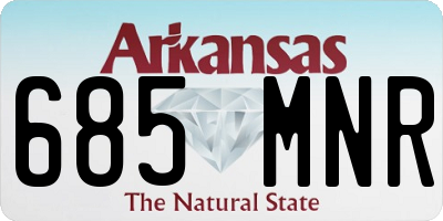 AR license plate 685MNR