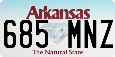 AR license plate 685MNZ