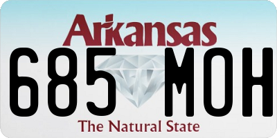 AR license plate 685MOH
