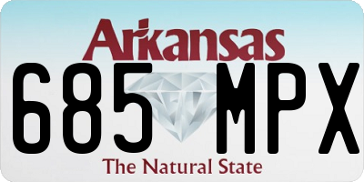 AR license plate 685MPX