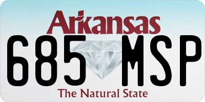 AR license plate 685MSP