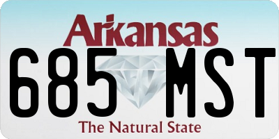 AR license plate 685MST