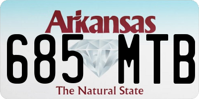 AR license plate 685MTB