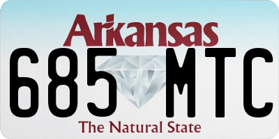 AR license plate 685MTC