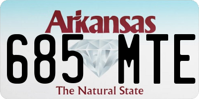AR license plate 685MTE