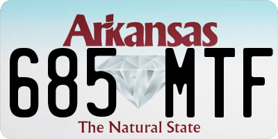 AR license plate 685MTF