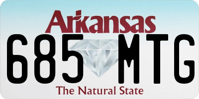 AR license plate 685MTG