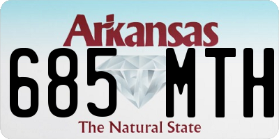 AR license plate 685MTH