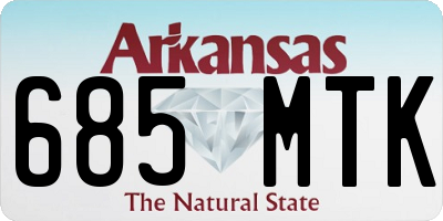 AR license plate 685MTK