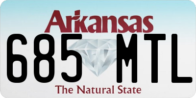 AR license plate 685MTL