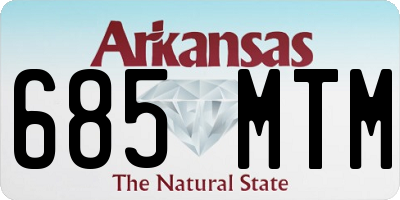 AR license plate 685MTM