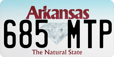 AR license plate 685MTP