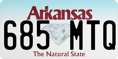 AR license plate 685MTQ