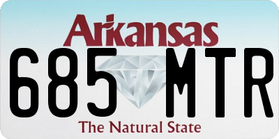 AR license plate 685MTR