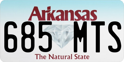 AR license plate 685MTS