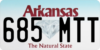 AR license plate 685MTT