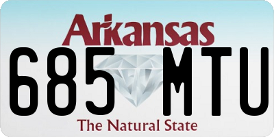 AR license plate 685MTU