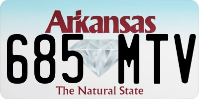 AR license plate 685MTV