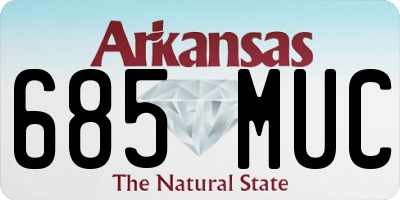 AR license plate 685MUC