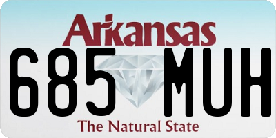 AR license plate 685MUH