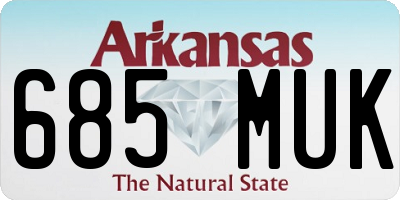 AR license plate 685MUK