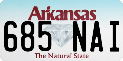 AR license plate 685NAI