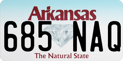 AR license plate 685NAQ