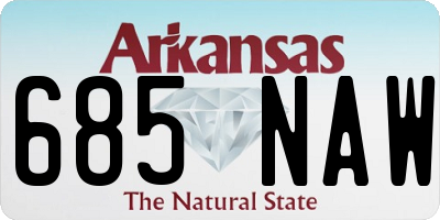AR license plate 685NAW