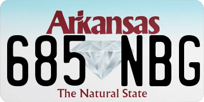 AR license plate 685NBG