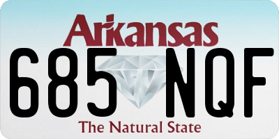 AR license plate 685NQF