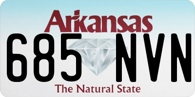 AR license plate 685NVN