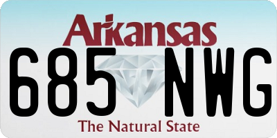 AR license plate 685NWG