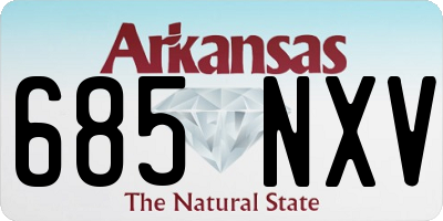 AR license plate 685NXV