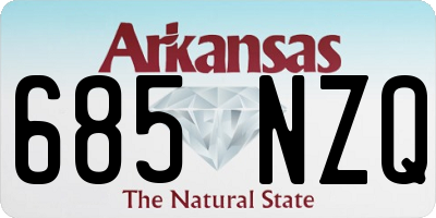 AR license plate 685NZQ