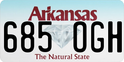 AR license plate 685OGH
